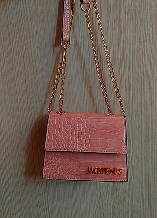 tos pembe hiç kullanılmamış çanta 