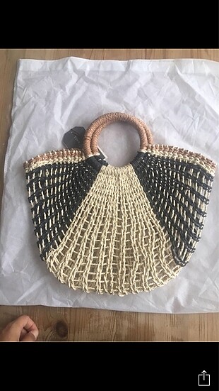 Yargıcı Hasır el çantası