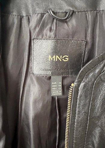 Kadın Siyah Deri Biker Ceket - Görsel 4