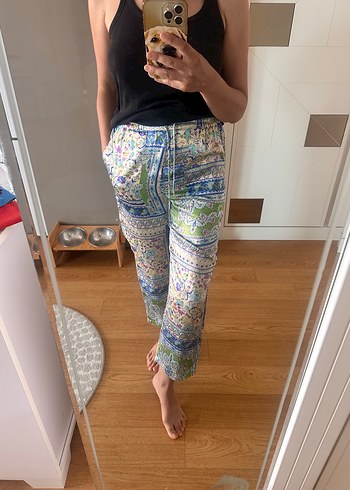 Zara Şal Desenli Pantolon