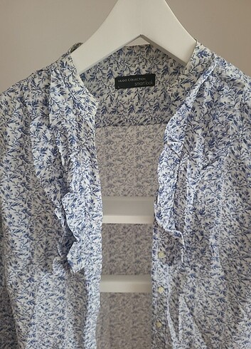 Mudo Mudo collection floral mavi gömlek