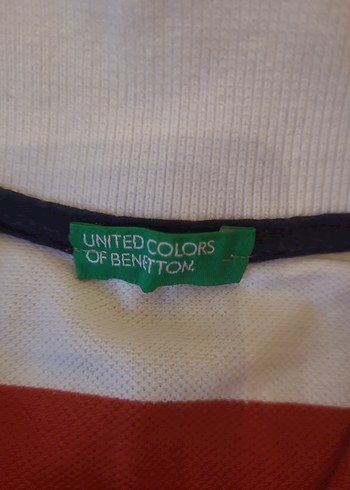 Benetton Benetton çizgili polo yaka tshirt