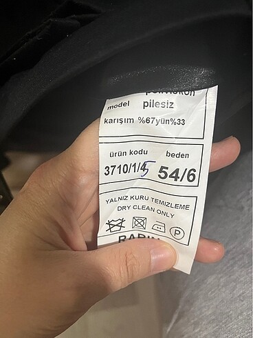 54 Beden siyah Renk Damatlık