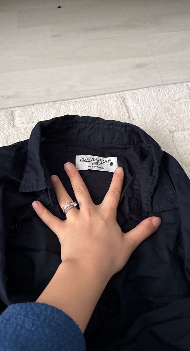 Lacivert erkek gömlek - Görsel 2