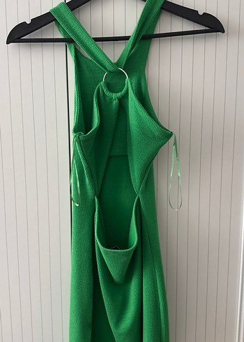 Dilvin Yeşil Triko mini Elbise - Görsel 2