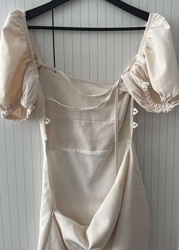 Beyaz Mini elbise - Görsel 2