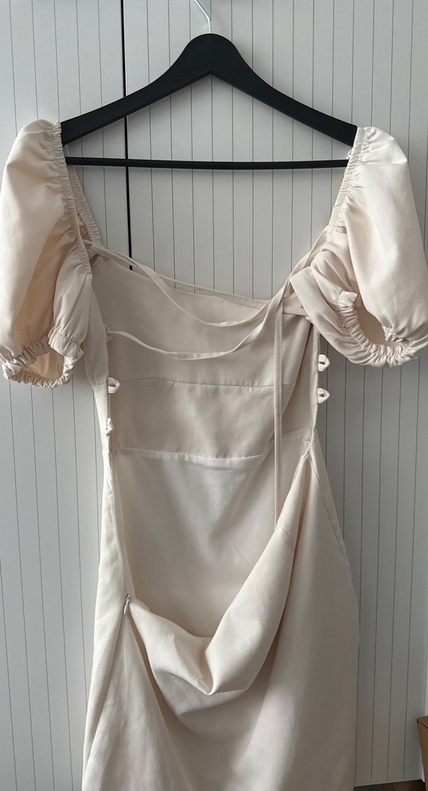 Beyaz Mini elbise - Görsel 2