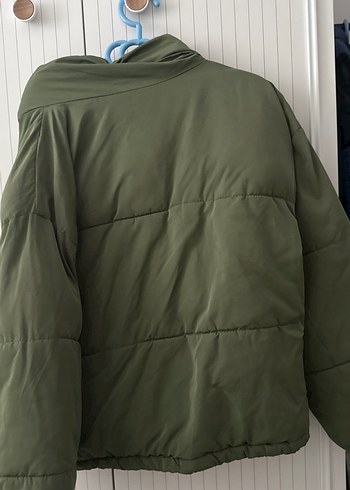 Kadın Haki Fermuarlı   Mont - Görsel 3