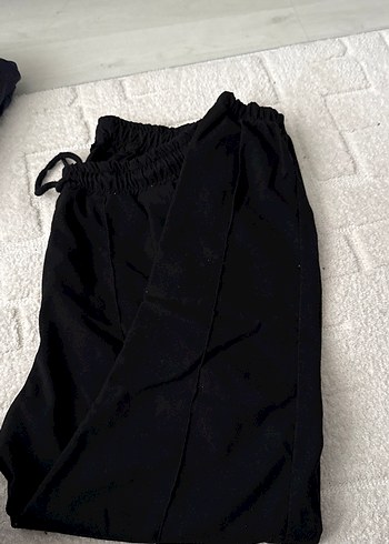 Siyah Rahat Kesim  Eşofman Altı - Görsel 2