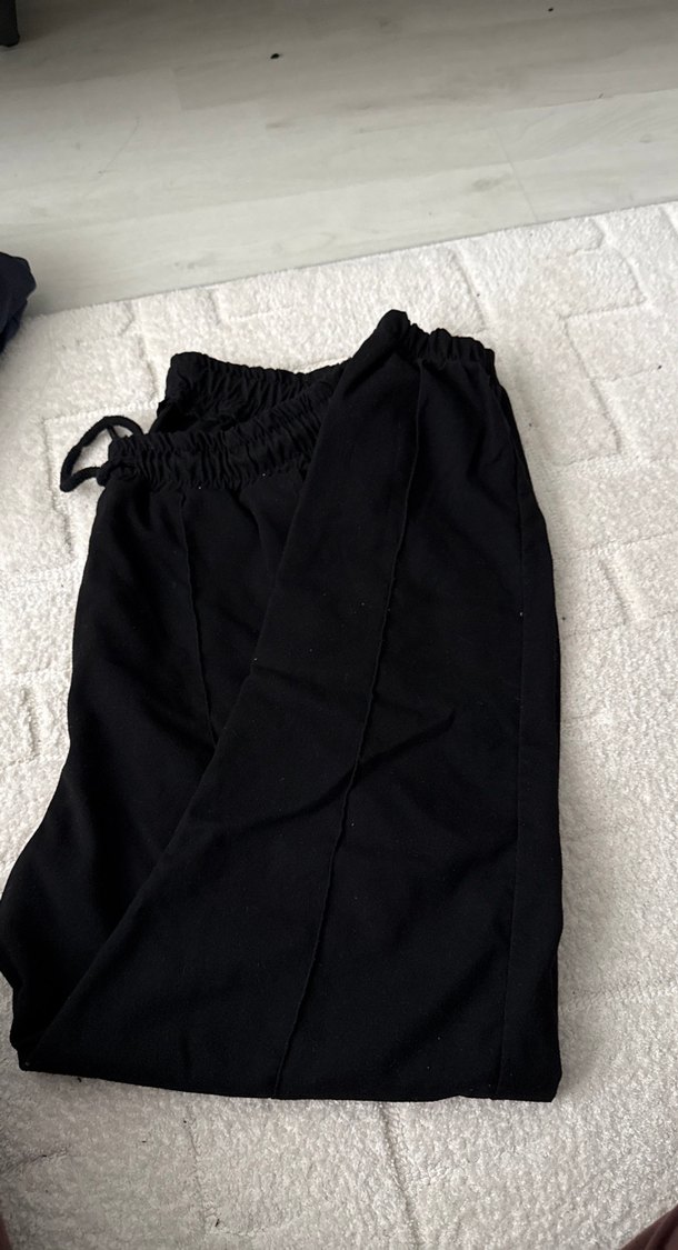 Siyah Rahat Kesim  Eşofman Altı - Görsel 2