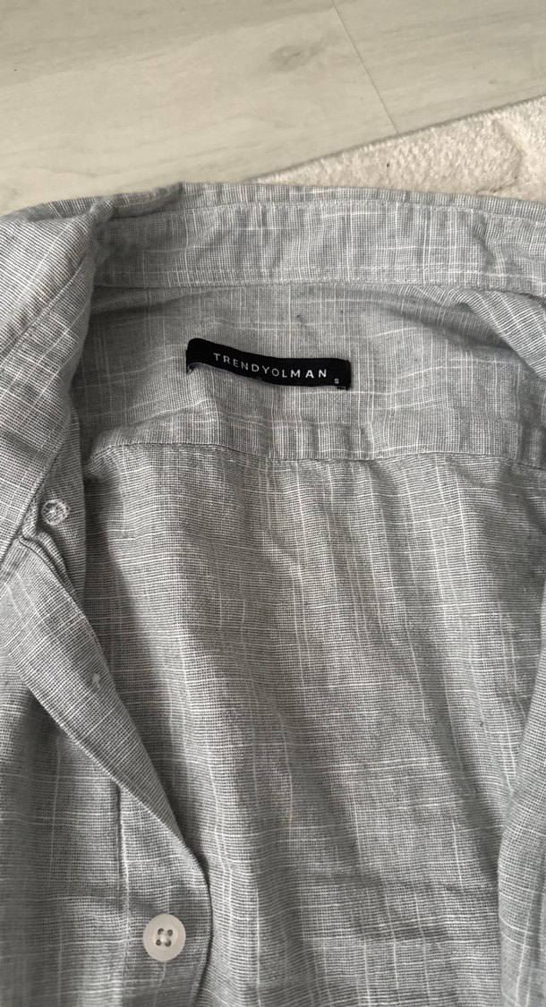 Gri 
 Uzun Kollu Erkek Gömlek - Görsel 2