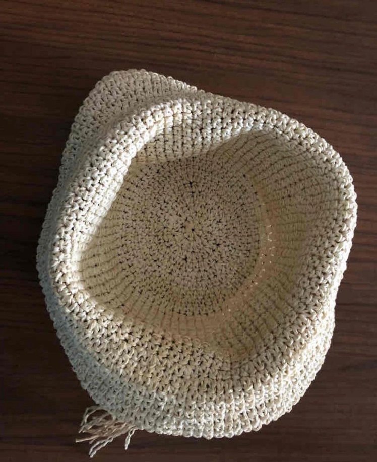 Çiçek Detaylı Hasır Şapka - Görsel 4