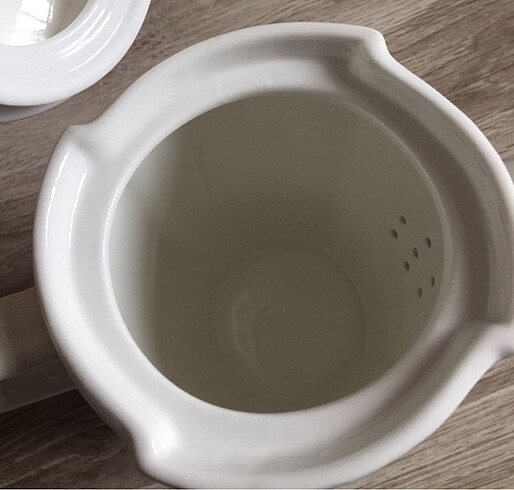 Beden beyaz Renk Home Line Porselen Demlik / Sütlük
