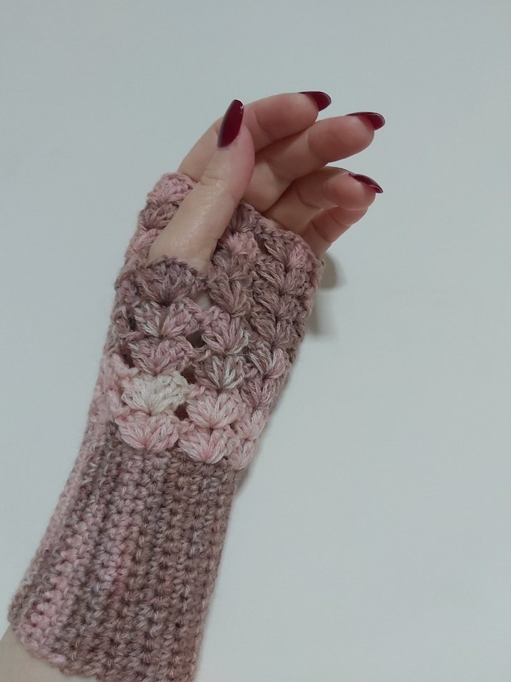 Angora Parmaksız Eldiven - Görsel 4