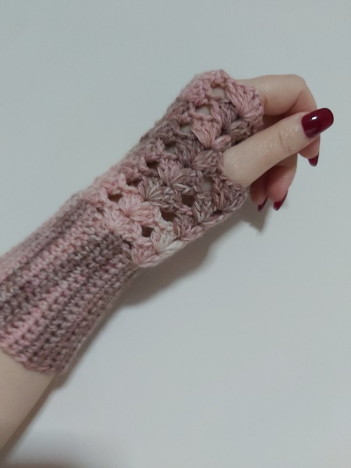 Angora Parmaksız Eldiven - Görsel 3