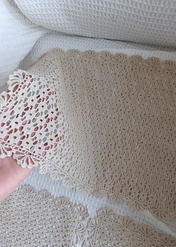 Bohem Tarzı El işi sehpa örtüleri Kırlent Kılıfları - Görsel 6