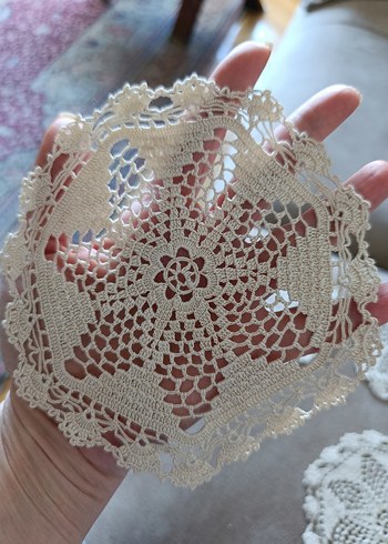 Vintage Elisi Dantel bardak altlığı - Görsel 4