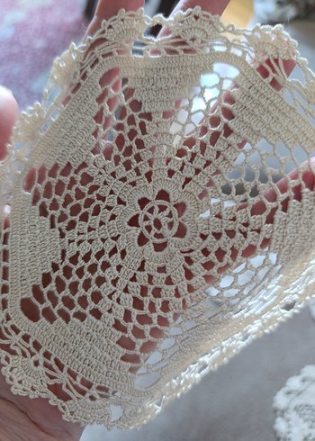 Vintage Elisi Dantel bardak altlığı - Görsel 5