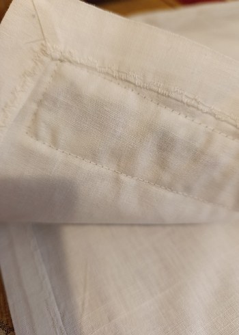 Kanaviçe Mor Çiçekli Nakışlı raf örtüsü 2 adet - Görsel 3