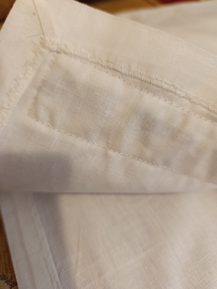 Kanaviçe Mor Çiçekli Nakışlı raf örtüsü 2 adet - Görsel 3