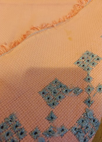 Etamin üzerine Mavi Desenli kanaviçe - Görsel 6