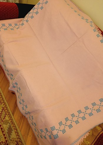 Etamin üzerine Mavi Desenli kanaviçe - Görsel 7