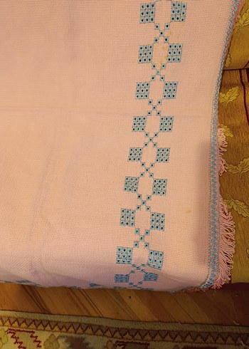 Etamin üzerine Mavi Desenli kanaviçe - Görsel 5