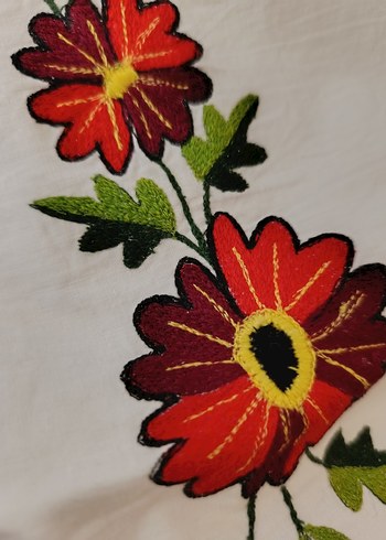 Nakışlı Çok Renkli Masa Örtüsü,yastık örtüsü - Görsel 4