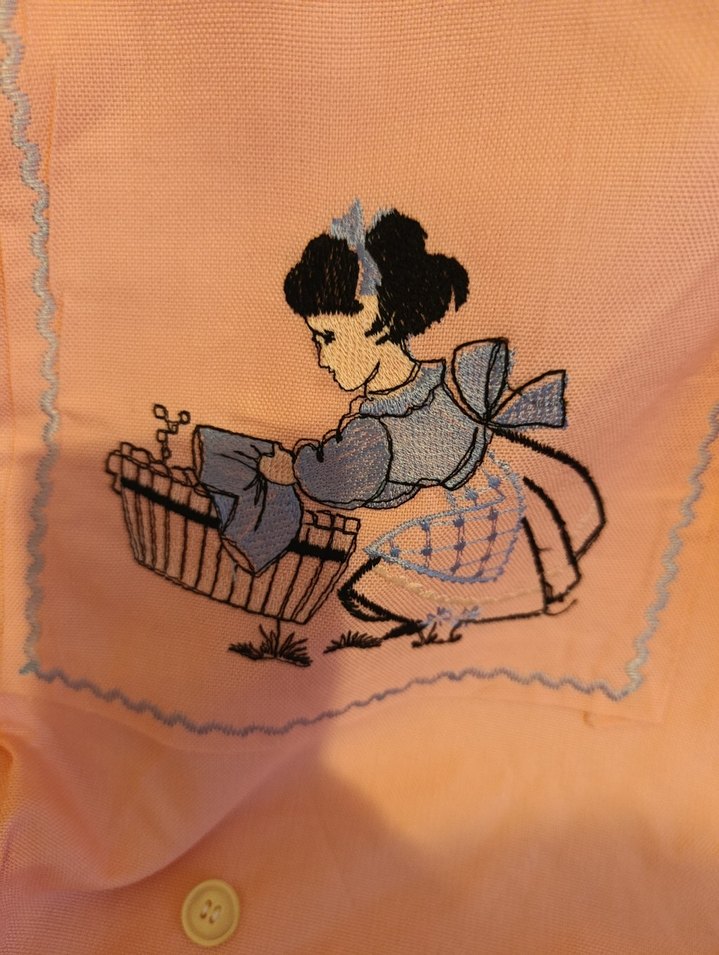 Keten Nakışlı Pembe mutfak takımı Seti - Görsel 4