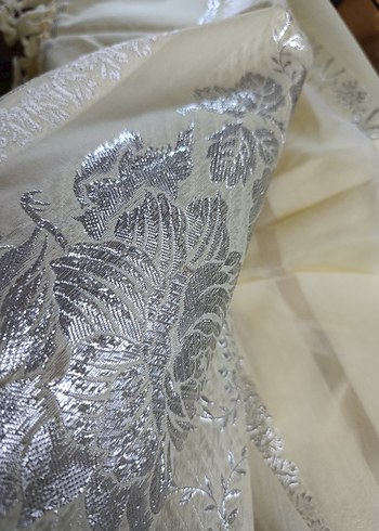 Gri işlemeli sarı masa örtüsü runner - Görsel 7