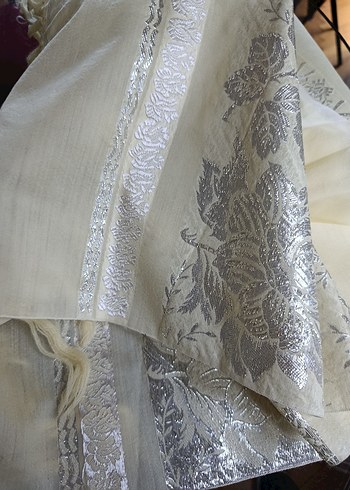 Gri işlemeli sarı masa örtüsü runner - Görsel 5