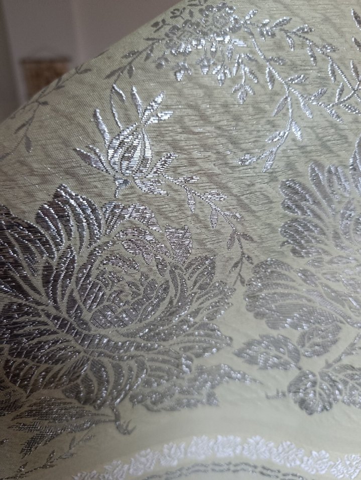 Gri işlemeli sarı masa örtüsü runner - Görsel 3