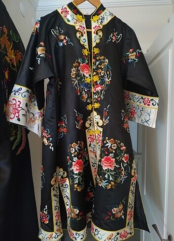 American Vintage Kimono ipek, işlemeli 