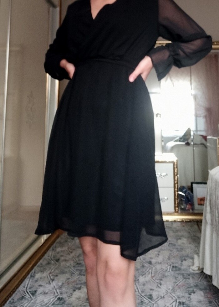 Şifon Şık Elbise - Görsel 2