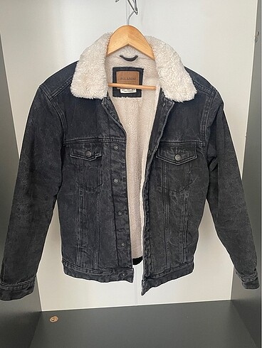 Pull and Bear Pull & Bear İçi Tüylü Denim Mont Ceket
