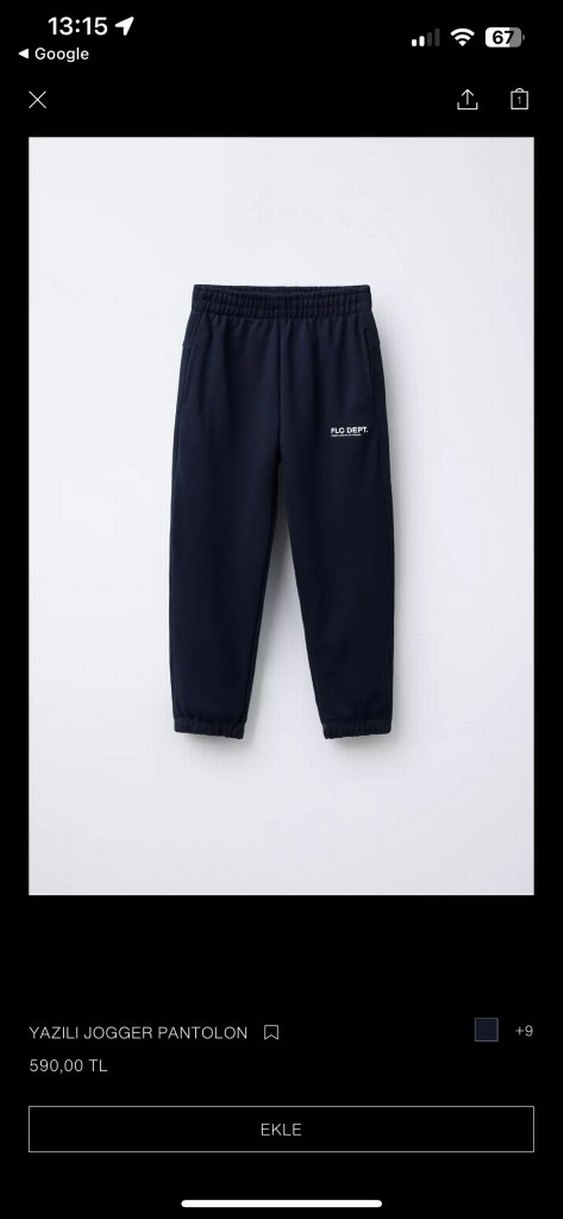 Zara  kışlık eşortman alt 2 adet - Görsel 3