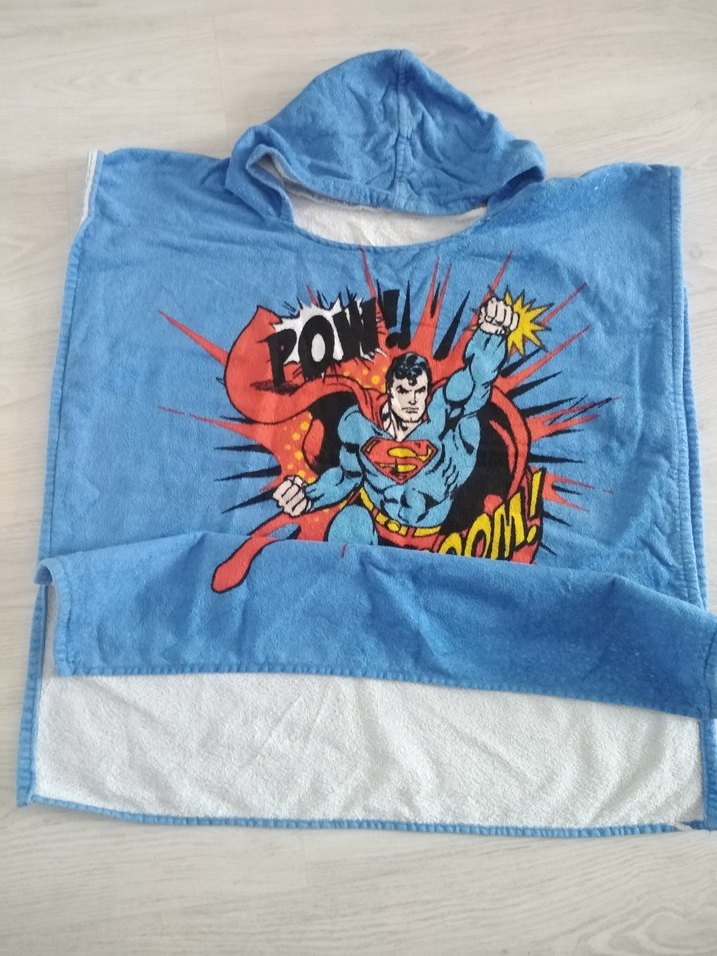 Renkli Baskılı Mavi Erkek Çocuk Bornoz - Görsel 2