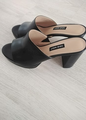37 Beden siyah Renk Nine West dolgu topuk siyah terlik
