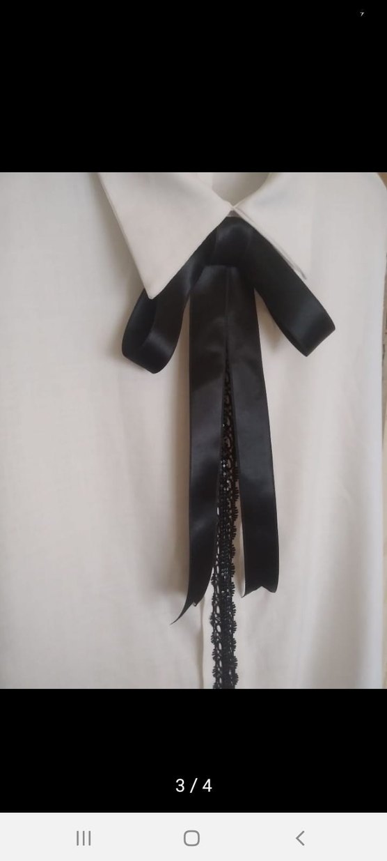 Siyah Fiyonklu Gotik fular - Görsel 3