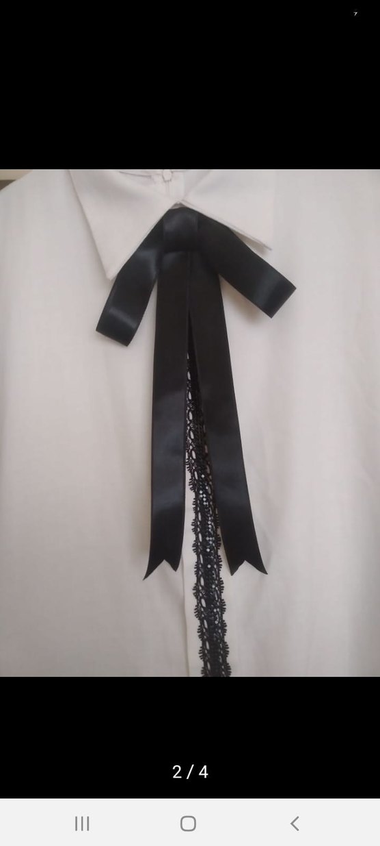 Siyah Fiyonklu Gotik fular - Görsel 2