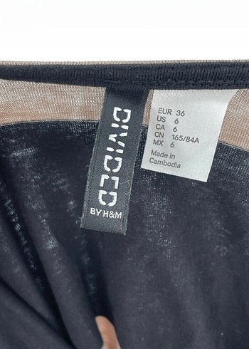 h&m çizgili mini Elbise - Görsel 3