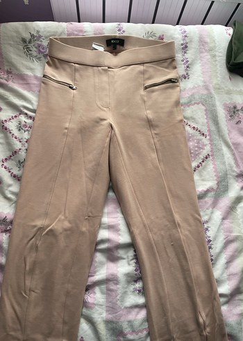 Bej Kumaş Kadın Pantolon - Görsel 2