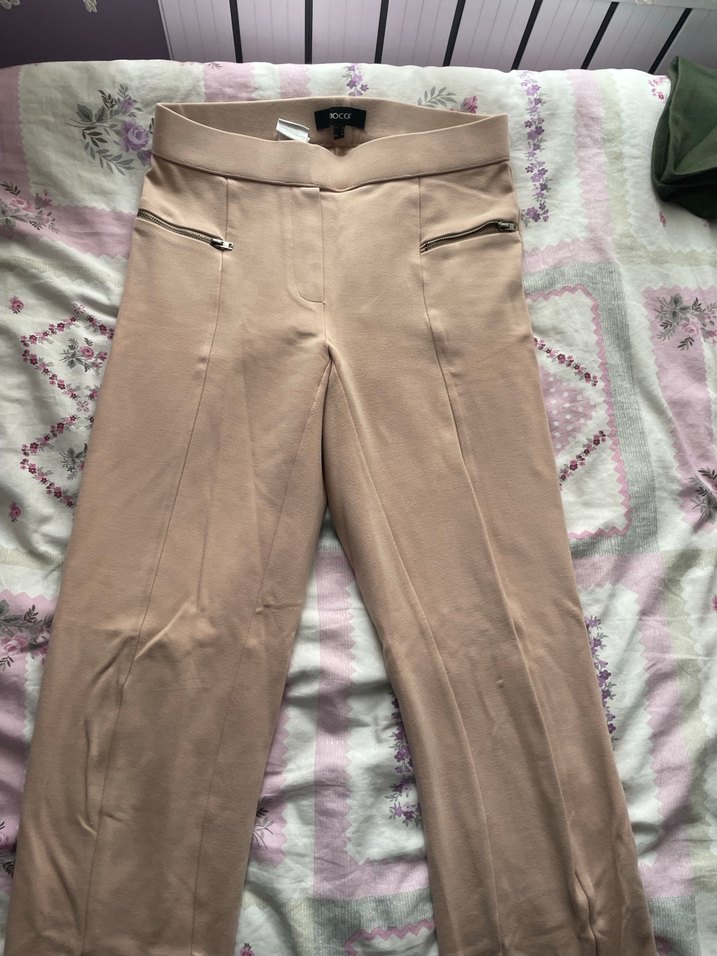 Bej Kumaş Kadın Pantolon - Görsel 2