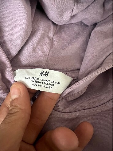 5 Yaş Beden mor Renk H&M mor alt üst takım