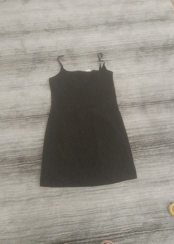 Siyah ip askılı mango L beden - Görsel 5