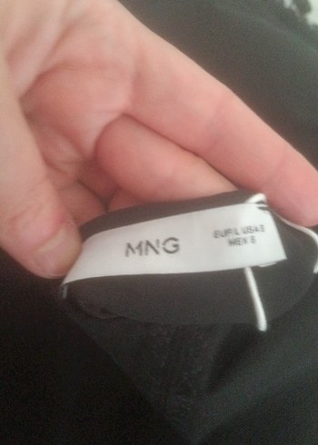 Siyah ip askılı mango L beden - Görsel 8