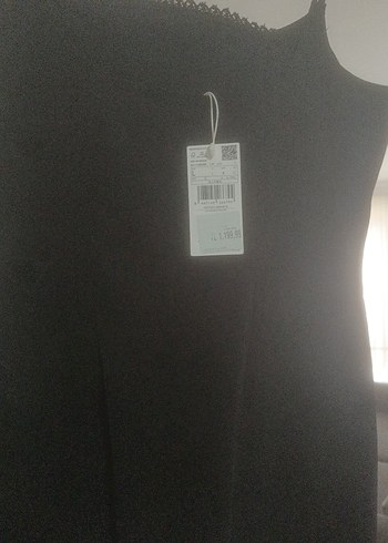 Siyah ip askılı mango L beden - Görsel 3