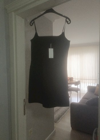 Siyah ip askılı mango L beden - Görsel 2