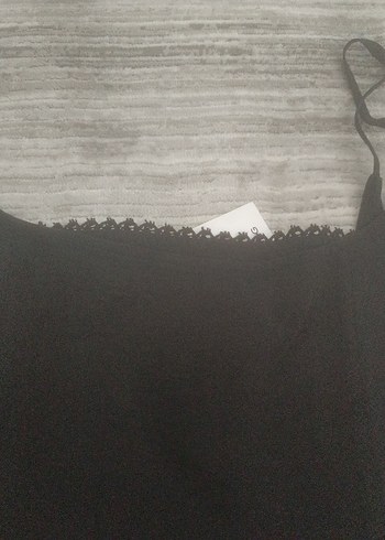 Siyah ip askılı mango L beden - Görsel 6