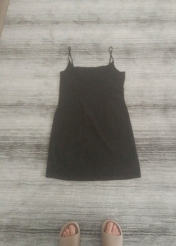 Siyah ip askılı mango L beden - Görsel 7